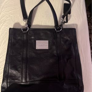 Calvin Klein Leather Tote